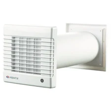 Garage Ventilation Fan Wall Through 90 CFM 5in Telescopic Duct Automatic Shutter