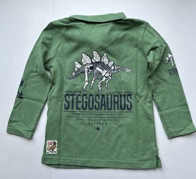 Fatface Jungen Dinosaurier Grafik Rugby Top in verschiedenen Größen *Neu mit Etikett*