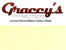 -Aged White- Gracey's Vintage Finishes Nitrocellulose Guitar Lacquer Aerosol.