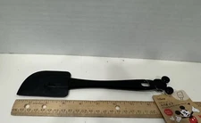 Disney Daiso Mickey Mouse Black Silicone Spatula Baking Kitchen Utensil NWT