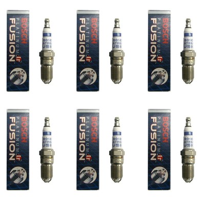 Bosch 4504 Spark Plug Platinum Ir Fusion Set Of 6 For Ford Gmc