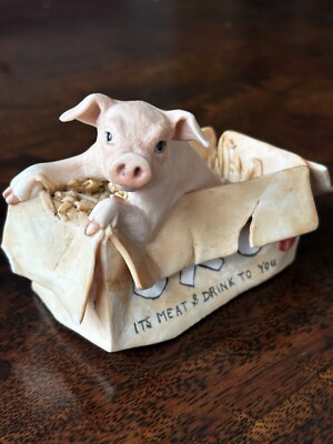Border Fine Arts James Herriot JH12 Nugent Pig in Oxo Box