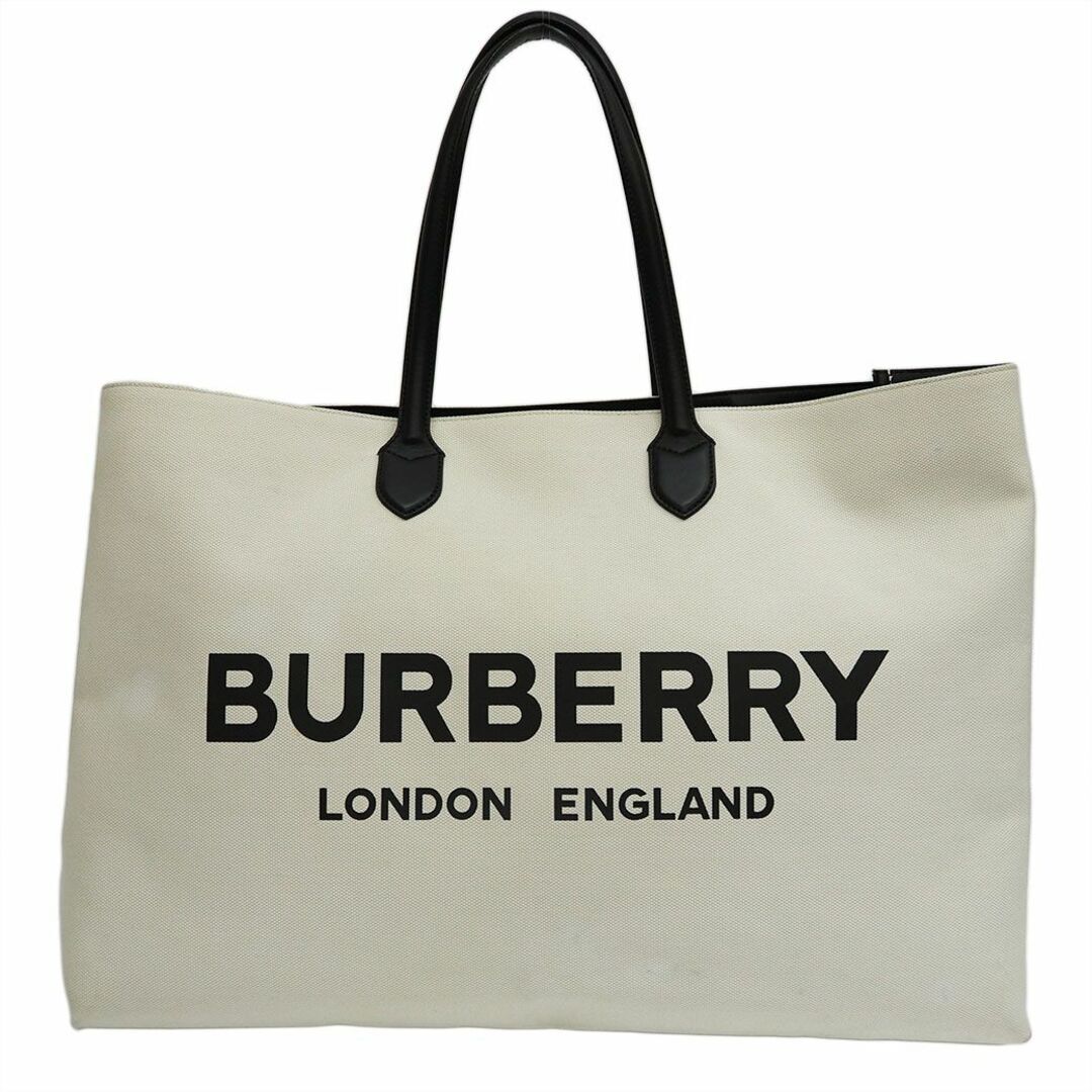 Burberry Logo Canvas Tote Bag Large Natural Off White X Burberry Logo Canvas Tote Bag Large Natural Off White X