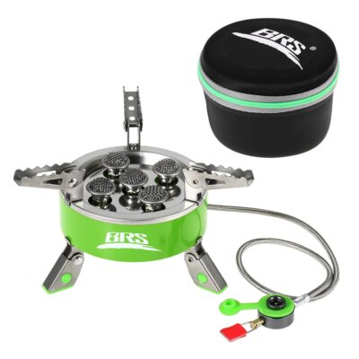 BRS 7000W Camping Gas Stoves Portable Foldable Burner Stainless Steel Furnace