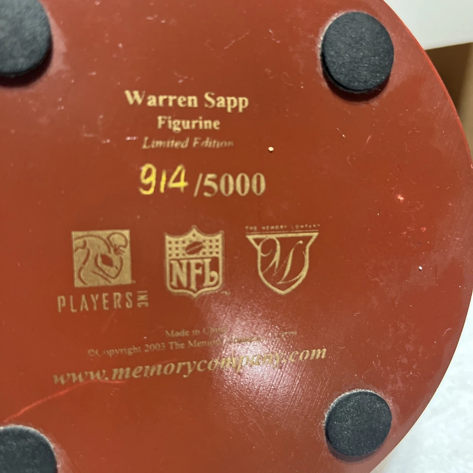 Figura autografiada de Warren Sapp Foto 3 de 4