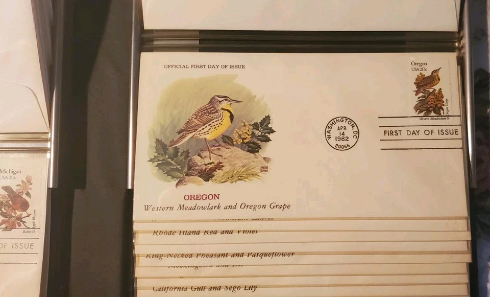 50 States Birds & Flowers Stamp Album – First Day Issue – Complete Set - Image 3 of 4