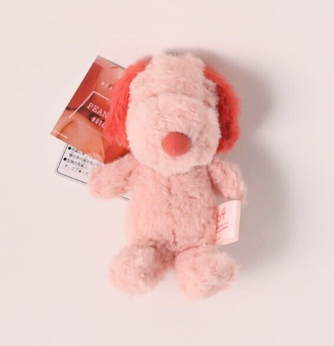 Snoopy Plush Doll Pink S & M Size Set PEANUTS HOTEL ROOM64 Official New - Picture 6 of 24