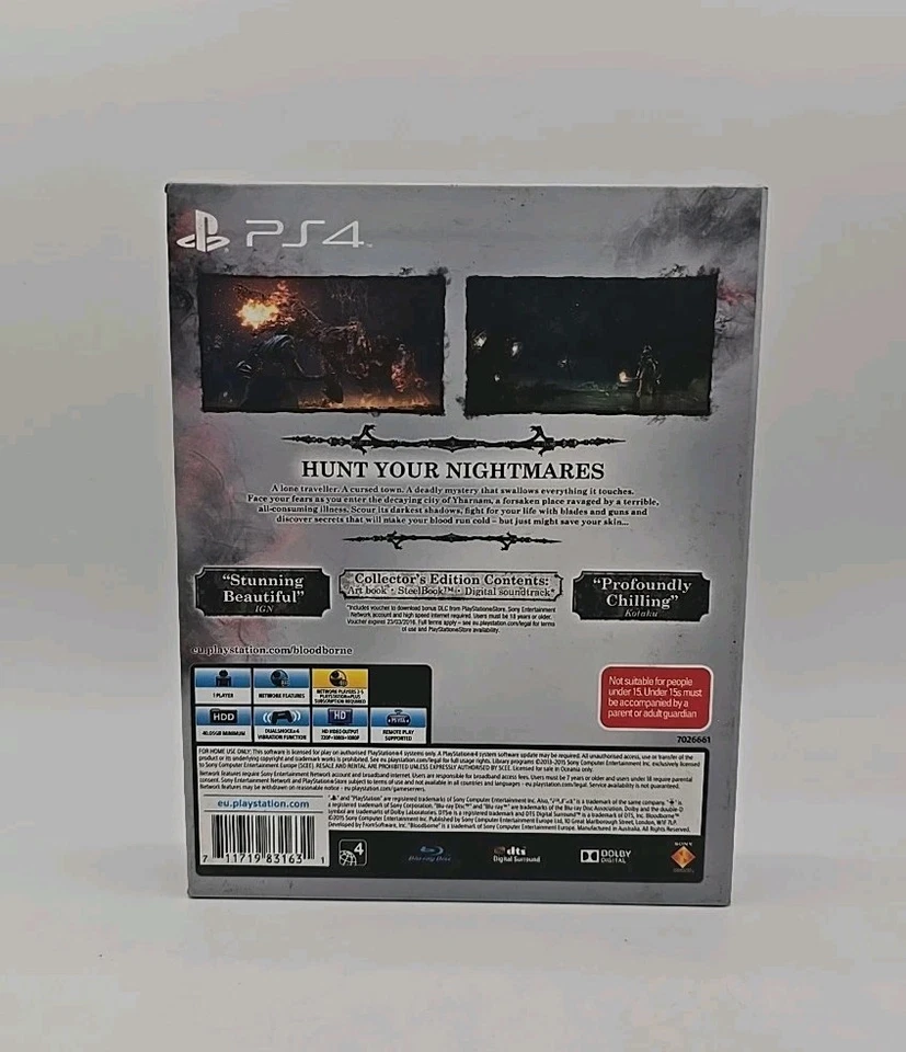 Bloodborne Collector's Edition PS4 Game With Steelbook & Art Book - Complete - Image 3 of 4