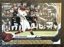 Marketplace image: 2026 Jose Fernandez Topps Now Superfractor Gold Foil Rookie 1/1 Diamondbacks