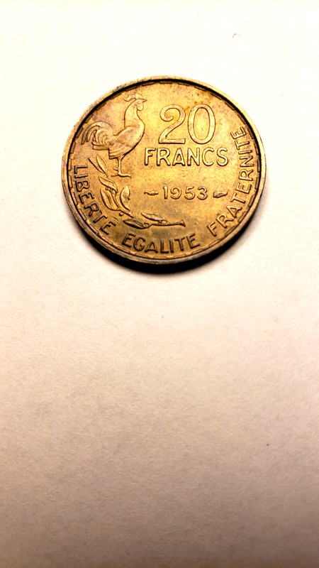 France - 1953 20 Francs - Rarer Date Piece Of History 
