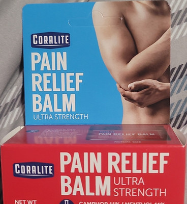Coralite Ultra Strength Pain Relief Balm Topical Pain Treatment Exp 07/28