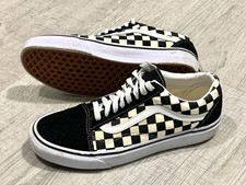 Vans Old Skool Black White Checkered Low Top Sneakers 7 Men 8.5 Women