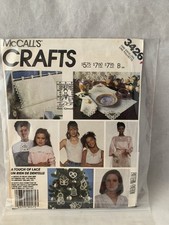 VTG McCalls Crafts 3426 Sewing Pattern Decorative items Home Clothing   B17-34