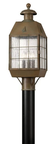 Hinkley Nantucket 20 3/4" High Aged Brass Outdoor Post Light - Picture 2 of 5