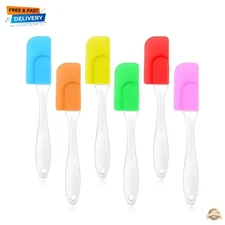 Piece Silicone Mini Spatula Small Heat-Resistant Rubber Spatulas Kitchen Sc...