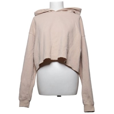 Kapuzenpullover, Größe: L, Beige, Baumwolle/Polyester, Einfarbig, Damen #saQ