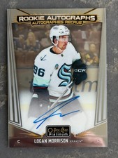 2024-25 Upper Deck OPC Platinum Rookie Autographs Logan Morrison #R-LM Kraken
