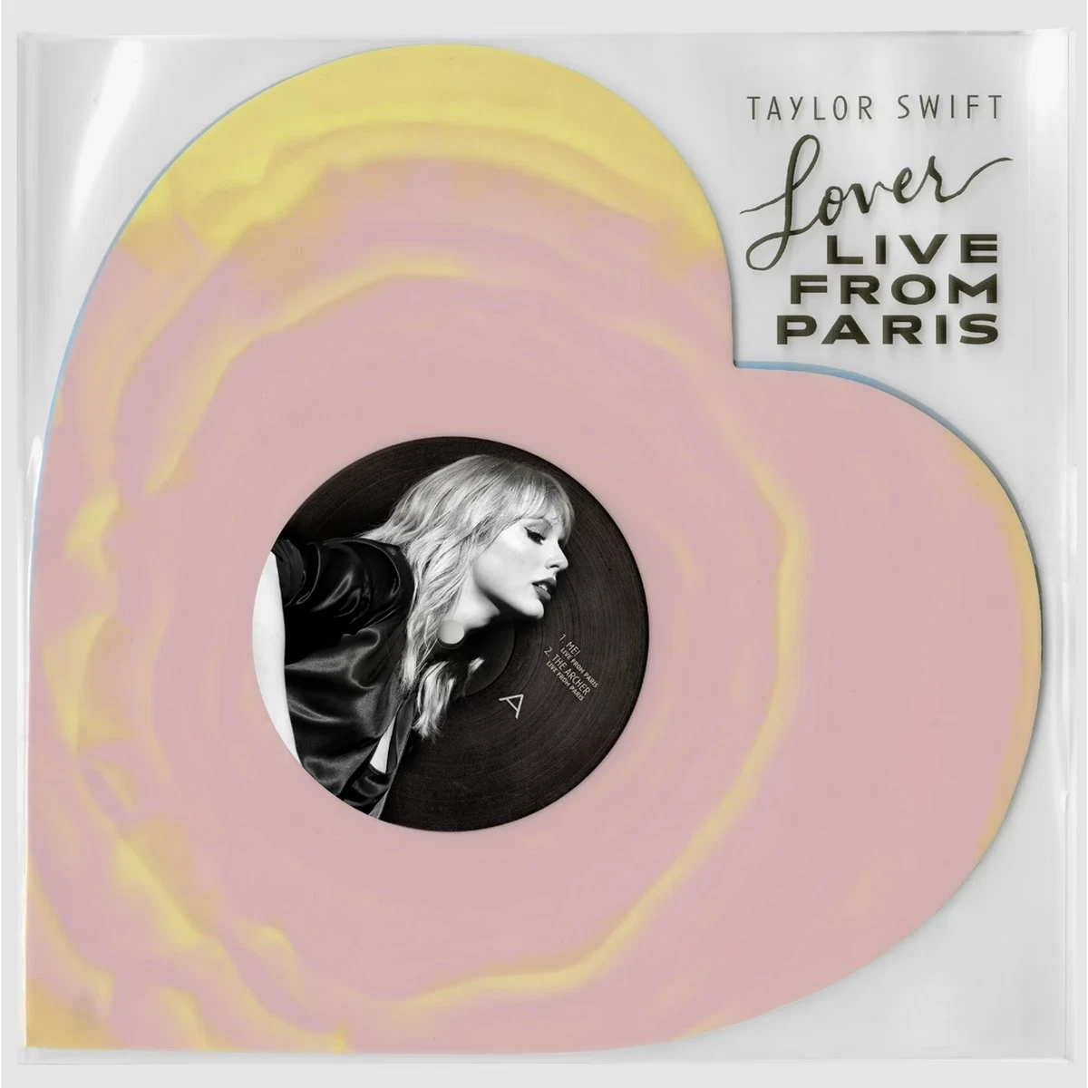 Taylor Swift Lover Live From Paris Heart Shaped Vinyl NEW SEALED