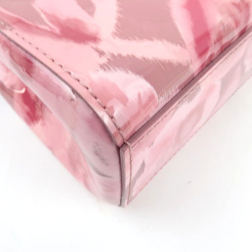 Borsa Louis Vuitton Monogram Vernis Ikat Flower Catalina BB originale velluto rosa F/S - Foto 8 di 17