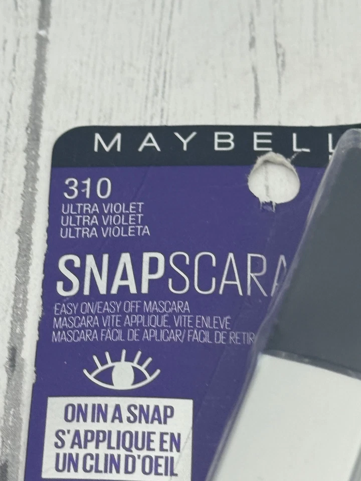 2 Maybelline SnapScara 310 Ultra Violet Purple Easy On Off Mascara NEW - Image 2 of 3