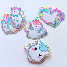 Honkai: Star Rail Little Ica Holographic Stickers | Hyacine Decal