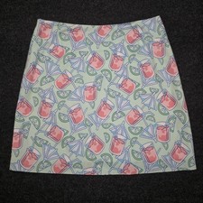 Vineyard Vines Womens 2 Cocktails Drinks Mini Skirt Vacation Tropical Beach Fun