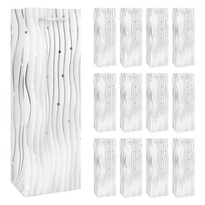 12 Pack Wine Gift Bag - Multi-Purpose Wine Bottle Gift Bags for Special Occas...