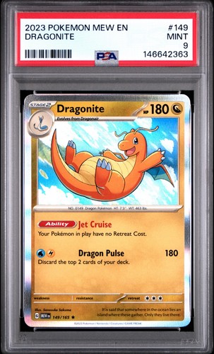 Dragonite - Pokemon 151 149/165 Holo Rare - PSA 9 Pokemon Card