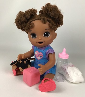 Baby Alive Time For School Baby Doll A/A Ethnic Drink & Wet 2018 Lot #15