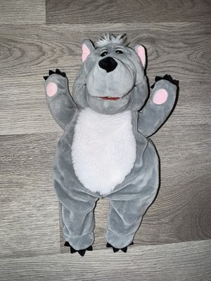 Fiesta Crafts Big Bad Wolf Hand Puppet Soft Toy Plush L12'' 1x pig 