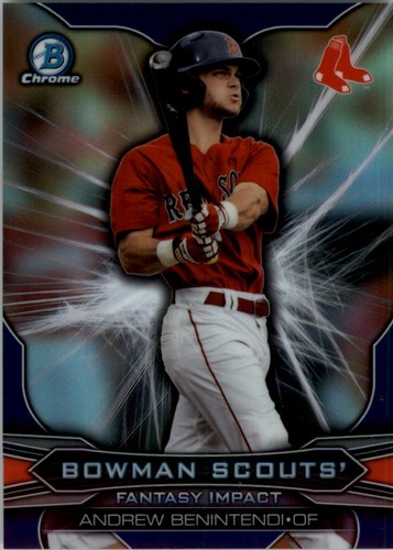 Andrew Benintendi #BSIAB 2015 Bowman Chrome Draft Scouts Fantasy Impact card