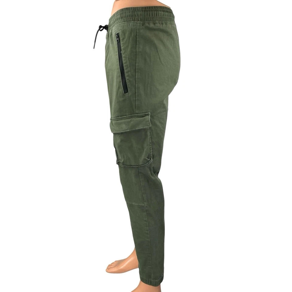 Hollister Men's Green High Rise Elastic Waist Skinny Cargo Jogger Pants Size S - Image 2 of 4