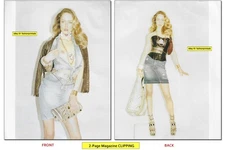 woman's LEGS THIGHS CALVES ANKLES FEET 2-Page CLIPPING Raquel Zimmermann