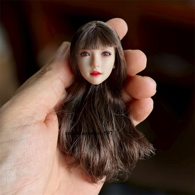 ZC016A 1/6 Asian Beauty Girl Head Sculpt Movable Eyes For 12''PH TBL Body