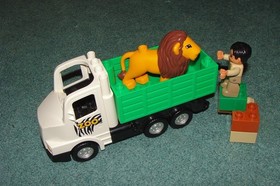 Lego Duplo Zoo Truck Set 6172 Complete Lion Zookeeper More