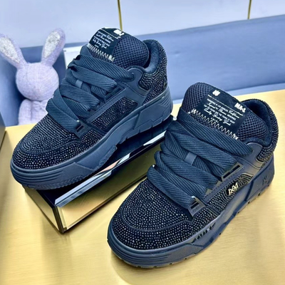 #ad #ad Amiri couple diamond studded multifunctional casual tennis bread shoes size 10 $169.99