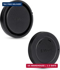 E-Mount Body Cap  Rear Lens Cap Cover Kit for Sony A7 A7II A7III A7IV A7V A