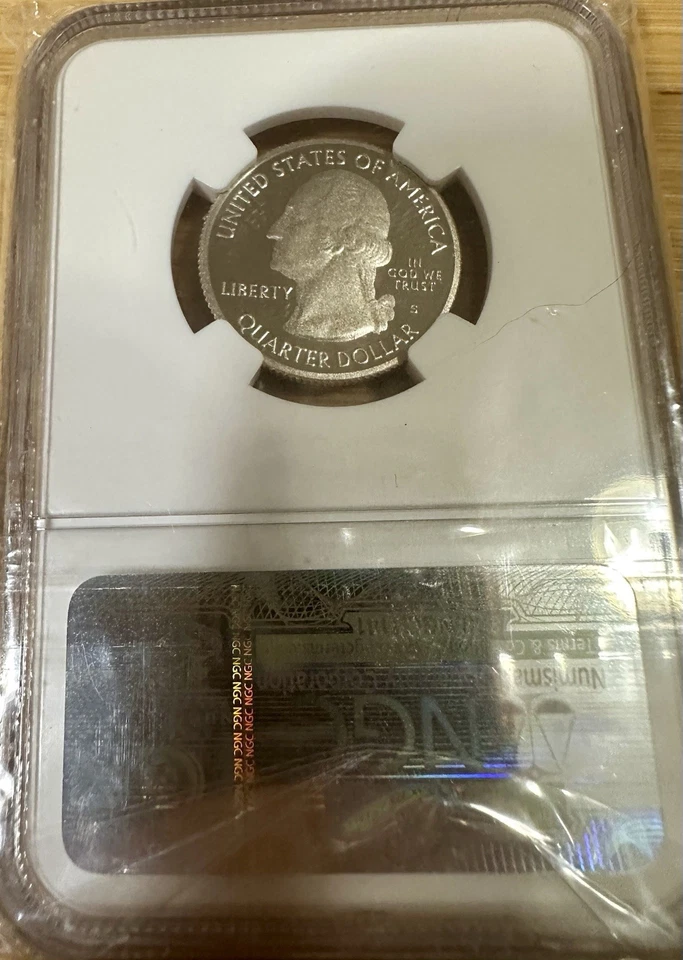 2010 S Clad .25c Yellowstone NP PF70 Ultra Cameo - Image 2 of 2