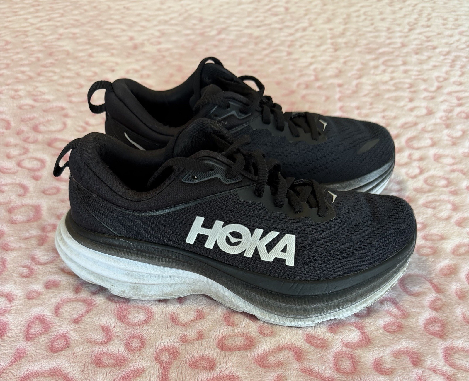 Hola Black One One Bondi Running Shoes Sneakers Athletic Size: 7B thumbnail 3