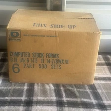 Duplex Blue Bar Computer Paper, 45LBs, 14-7/8" X 11"  Carbon Interleaf