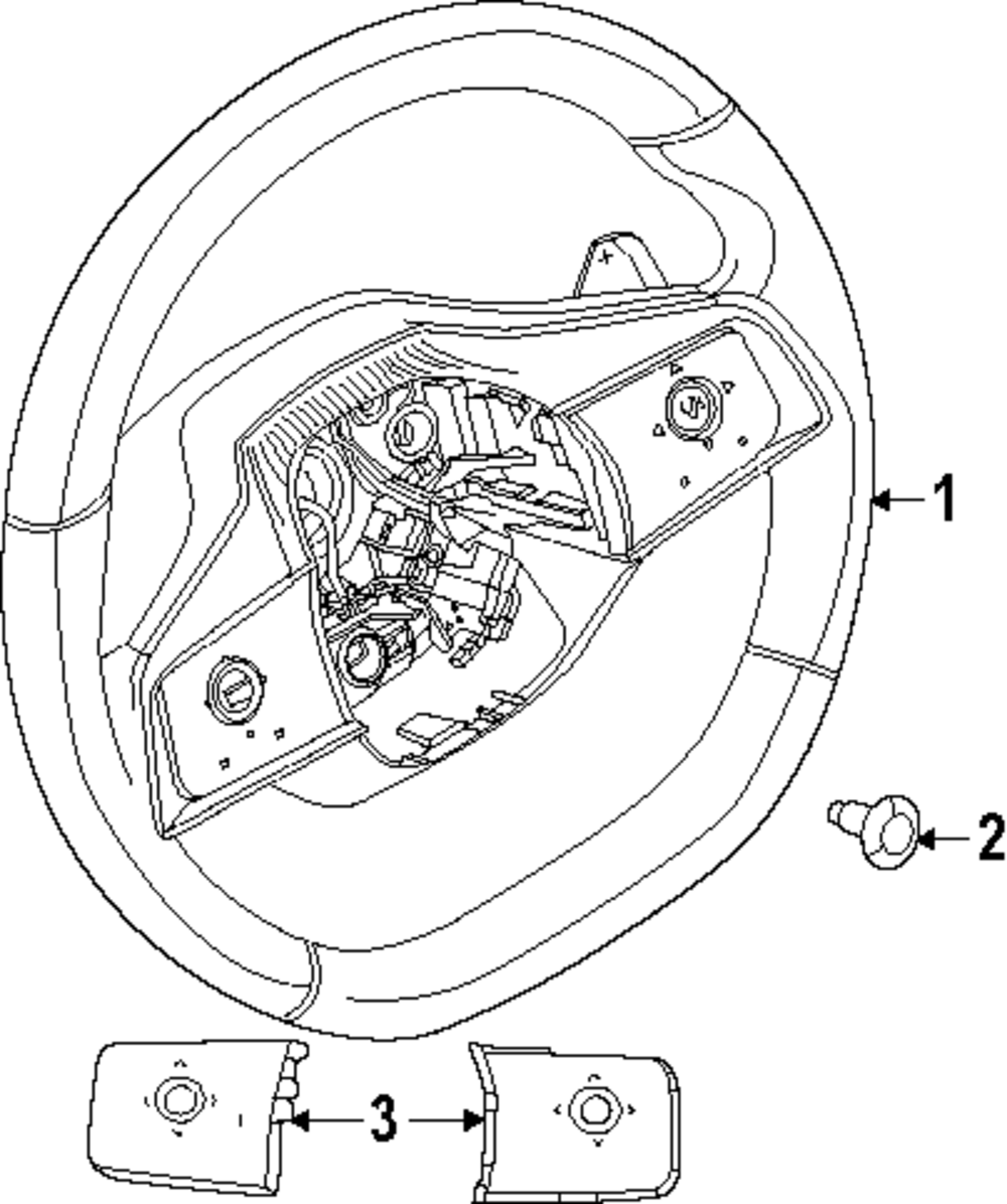 Genuine Nissan Steering Wheel 48430-7BA0A