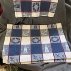 Xmas gift! Nautical Set Of 4 Seaside placements Anchor Boat Lighthouse Woven — photo 5