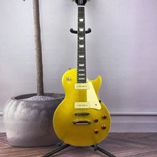 Rosewood fingerboard P90 pickup Gold powder standard electric guitar