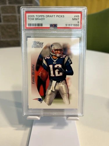 2005 Topps Draft Picks Tom Brady #45 PSA 9 MINT Patriots See Description
