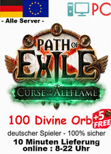 100 Divine Orb Path of Exile 1 Allflame Leagu...