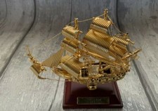 Ship model Sovereign of the Sea Gold Plated  Rare