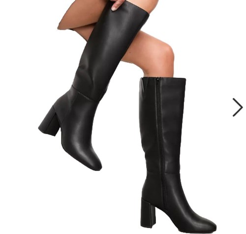 New Look High Leg Boots In Black Size Uk 3 RRP £54 - Picture 4 of 5