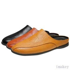 Fashion Men's Round Toe Slip On Sandals Slippers Casual Outdoor Work Flats Mules