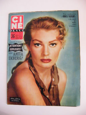 Ciné Magazine No 42 October 1956 Anita Ekberg Odile Versois | eBay