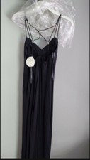 Black prom elegant sexy Flirty wedding windsors Dress new